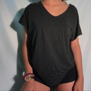 GREY BLOUSE WOMENS PINK ROSE